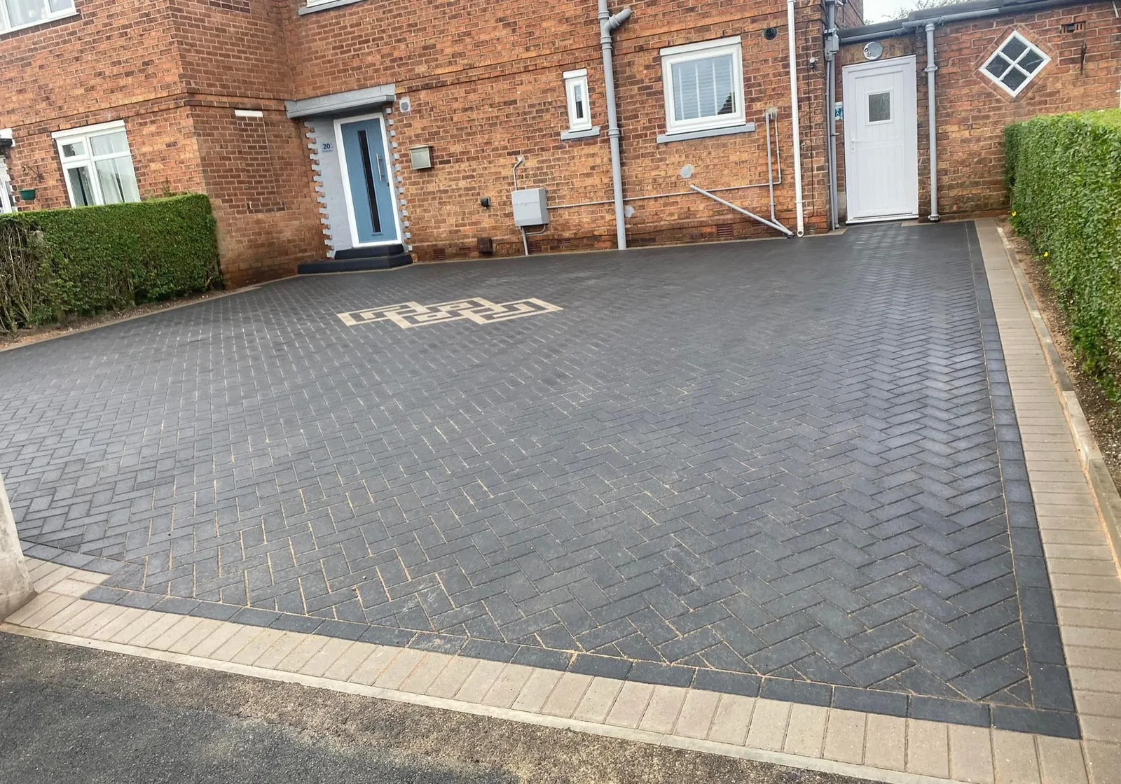 Block paving driveway